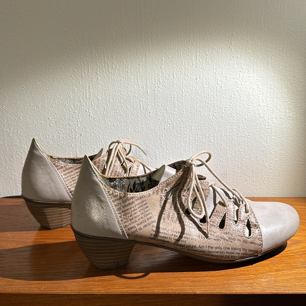 Rieker Newspaper Heels